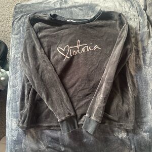 Victoria's Secret Black Sweatshirt y2k